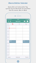 Übersichtlicher Kalender